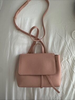 Mansur Gavriel Blush Pink Structured Mini Crossbody